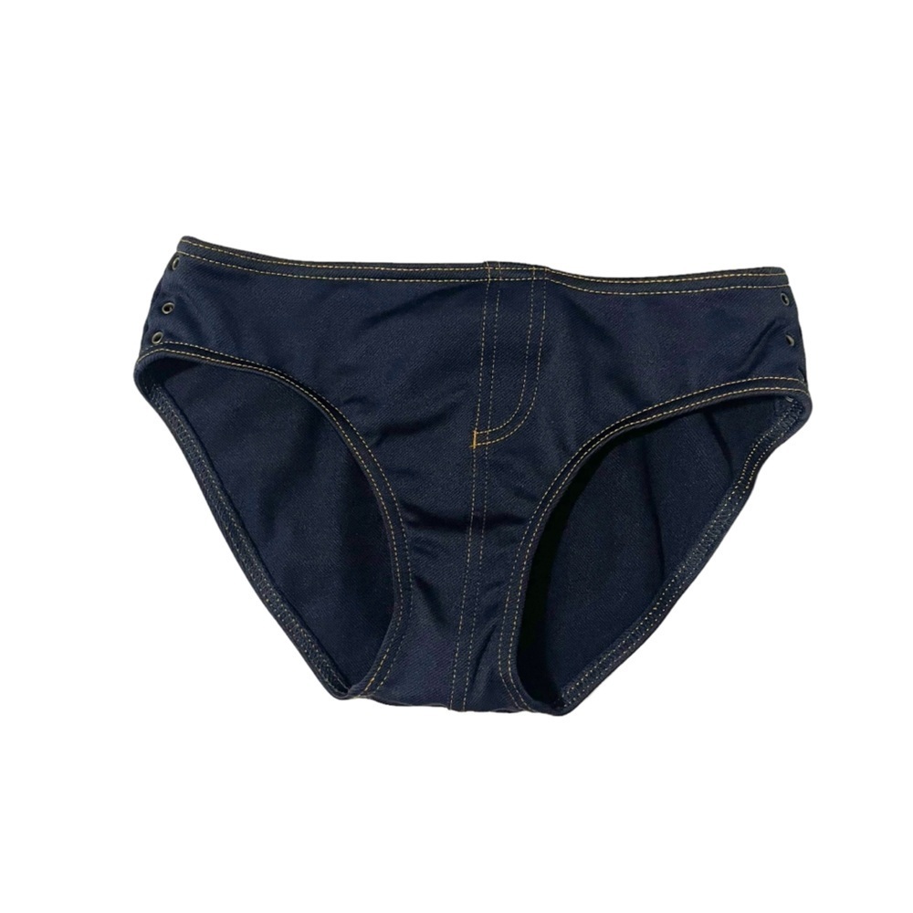 Anne Cole Locker Denim Bikini Bottoms Size Small